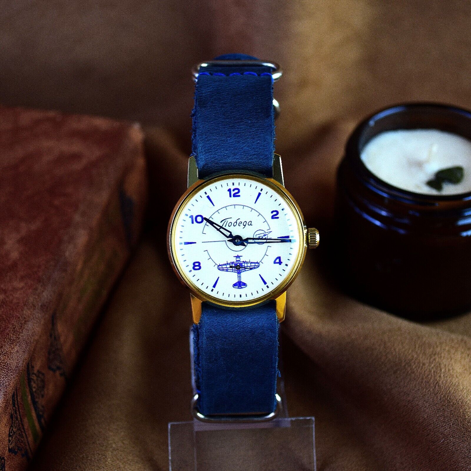 Soviet Vintage Watch Pobeda Pilot ZIM Aviator Men Mechanical MILITARY Wristwatch