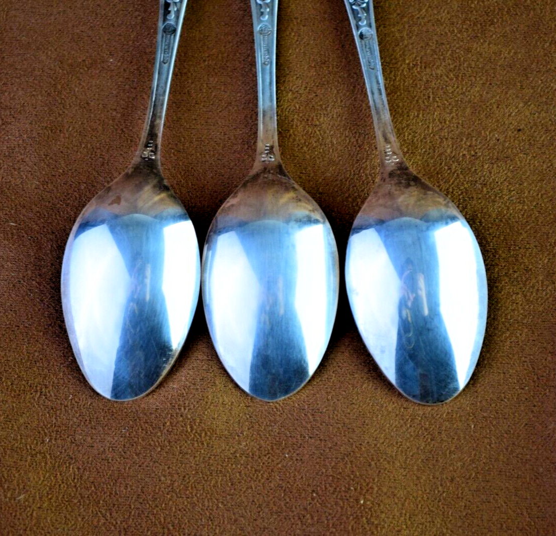 Vintage Soviet Set of 6 Tea Spoons Silver Plated Vintage Spoons Zish Vintage