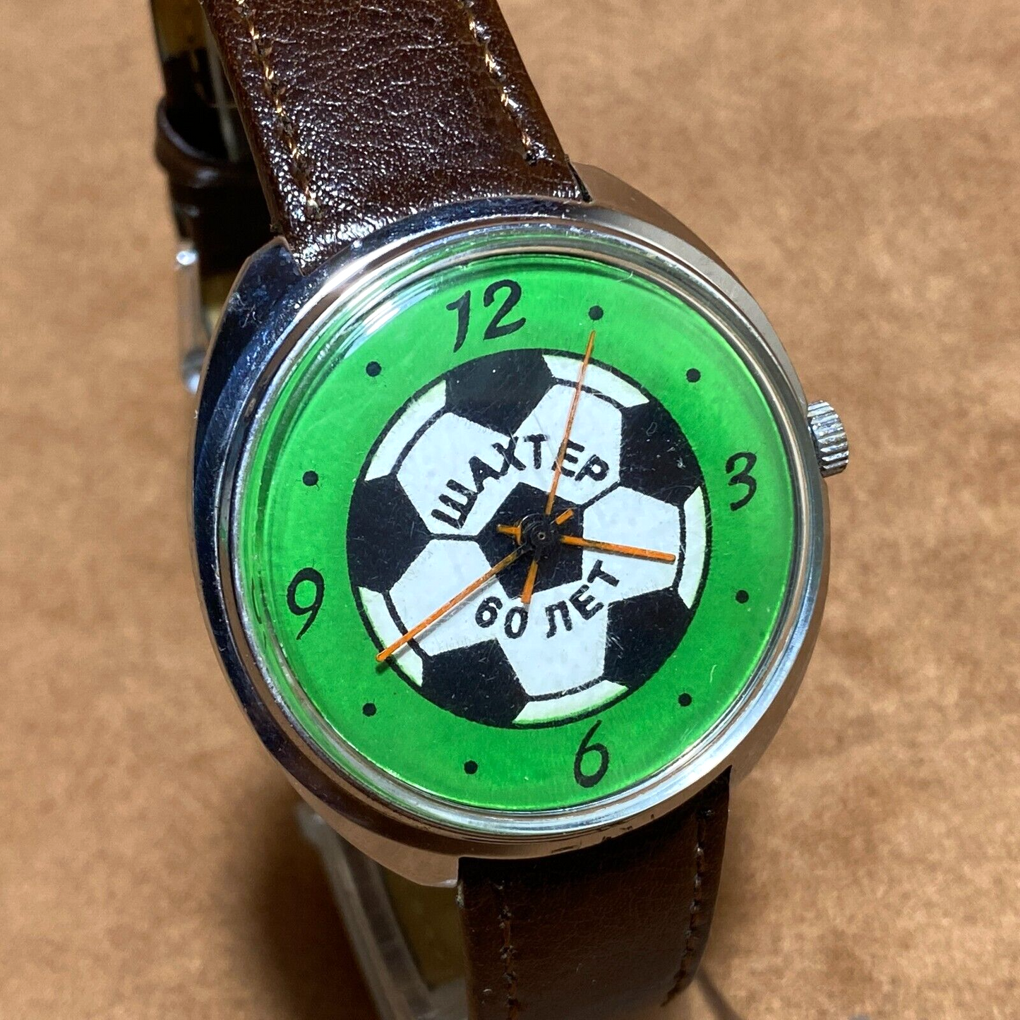 Soviet Watch Raketa Vintage Men Mechanical Watch Football Club Shakhtar 60 Years