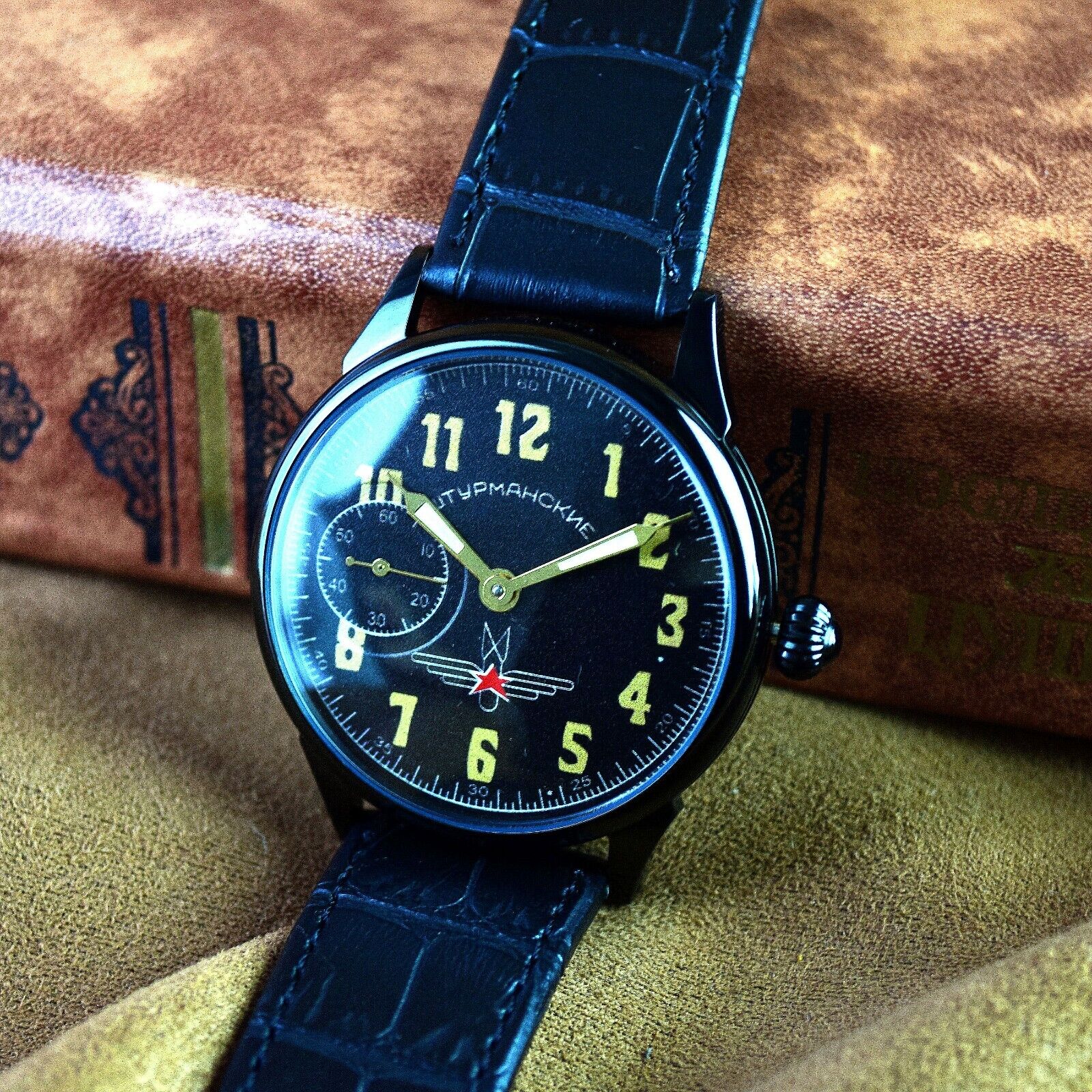 Soviet Watch Marriage Aviator Pilot Military Style Limited Edition Leather Band