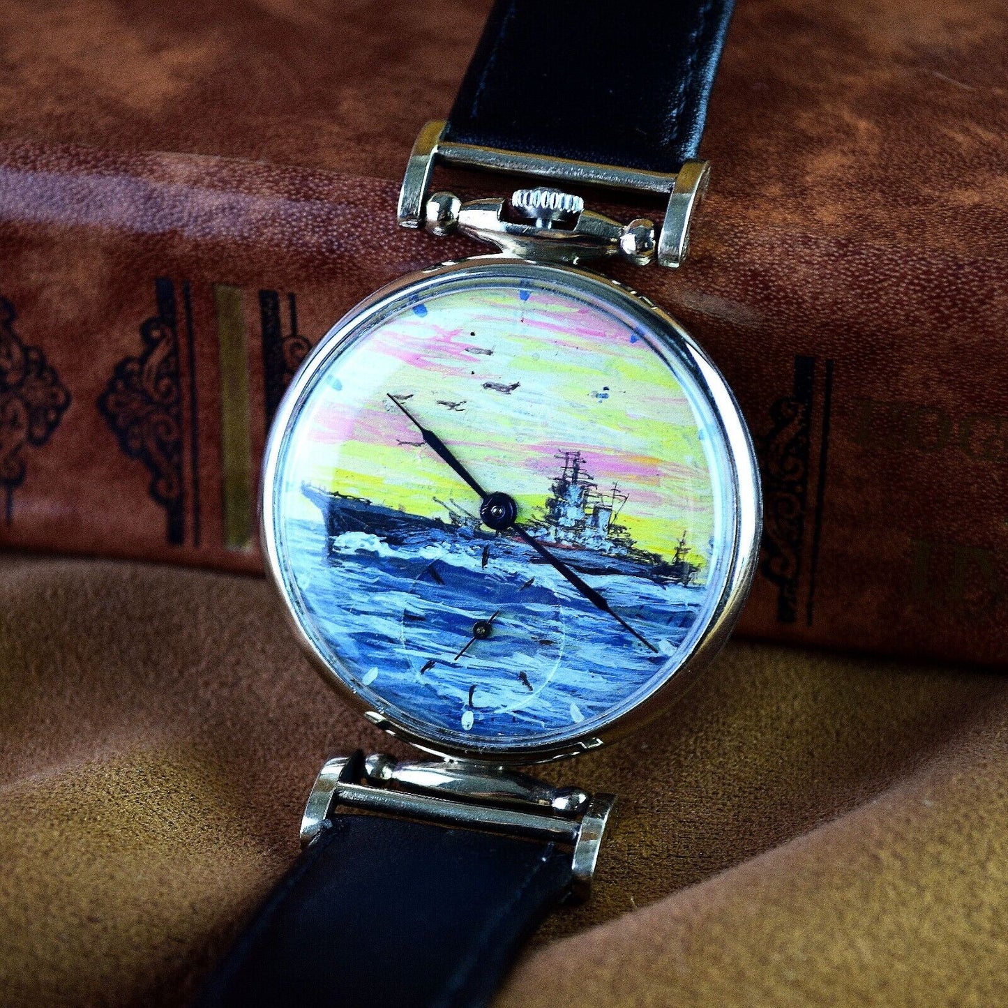 RARE Vintage Watch Marriage with painted dial Soviet Mens Watch Limited Edition