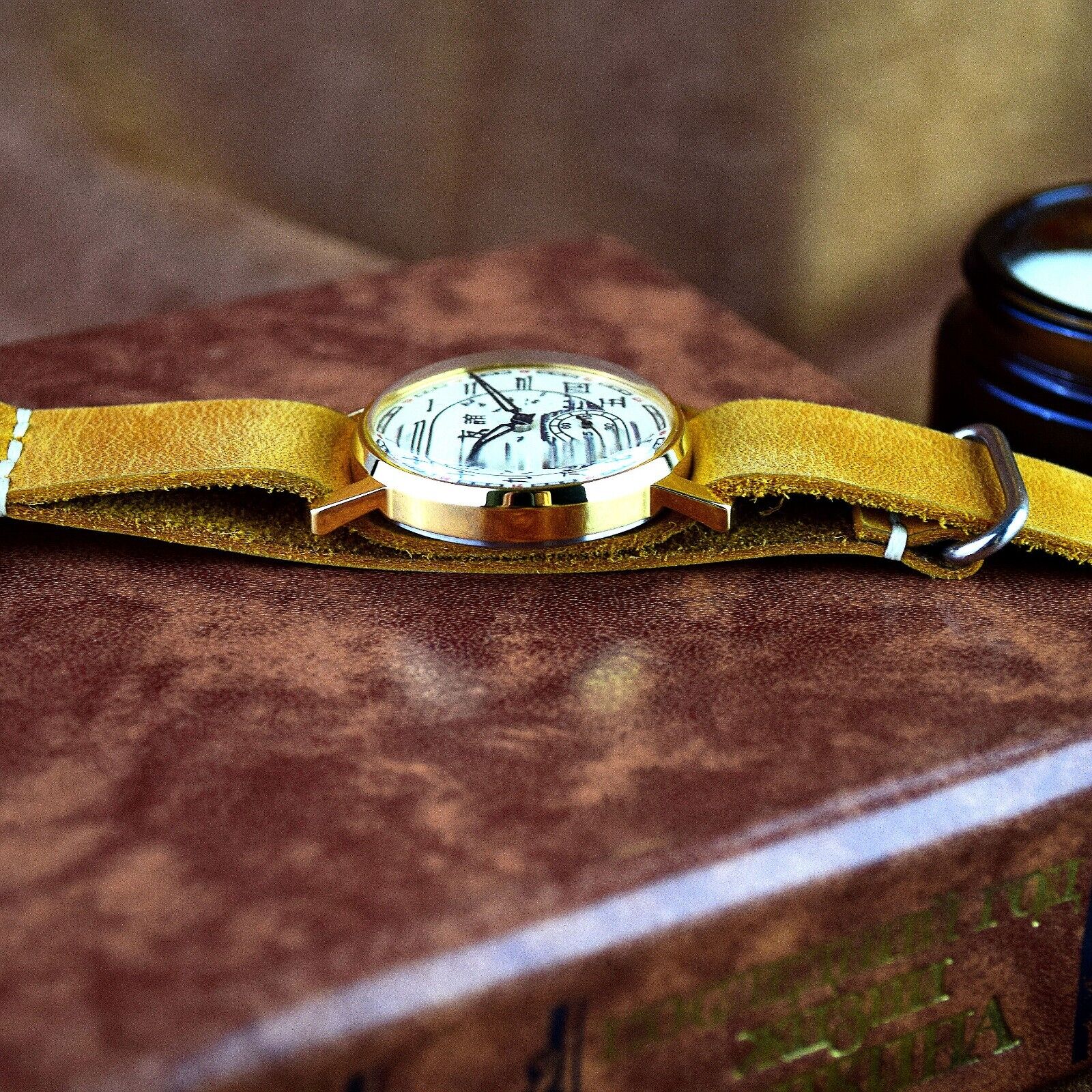 Soviet WristWatch Pobeda Chinese Character Vintage Soviet Mechanical Watch USSR