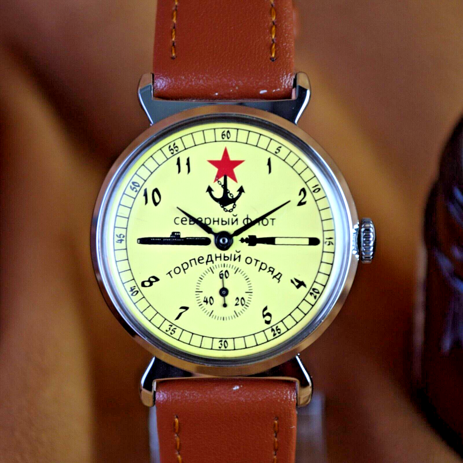Pobeda Northern Fleet ZIM Men's Mechanical MILITARY Wrist watch Soviet USSR