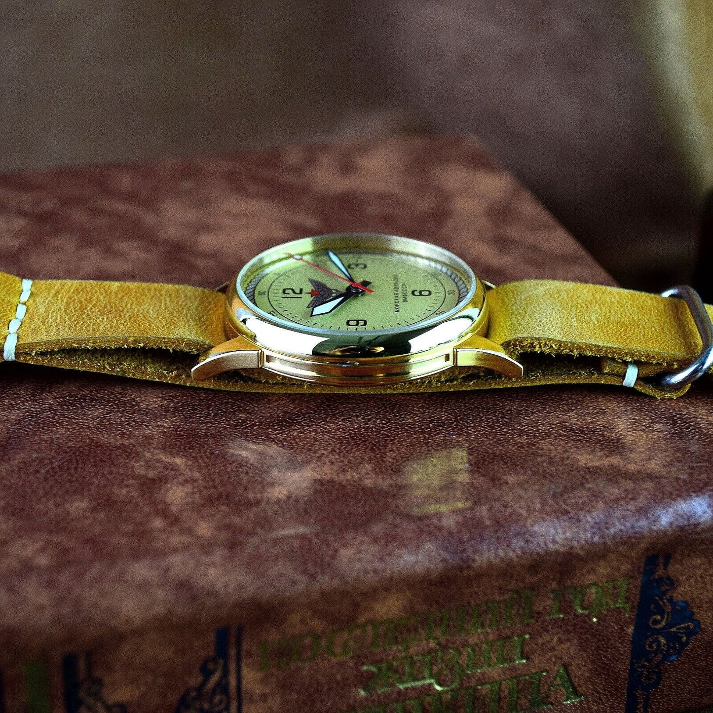 Soviet Wristwatch Raketa Aviator Mens Mechanical Watch Vintage USSR