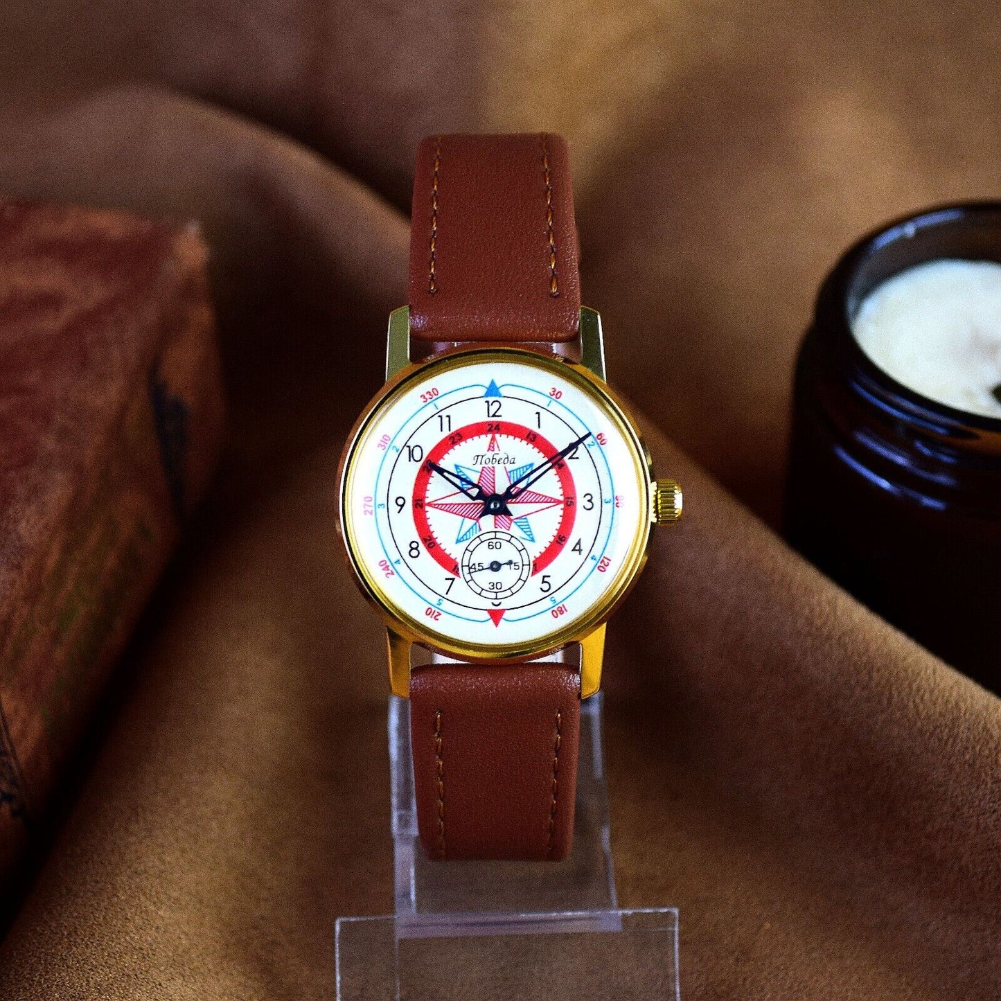 Soviet Watch Pobeda Rose of Winds ZIM Men's Mechanical MILITARY Wrist watch USSR