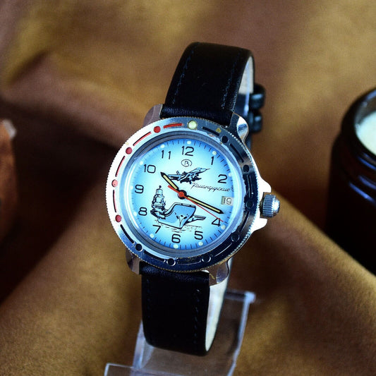 Vintage Soviet watch Vostok Komandirskie Mechanical Military watch Wostok USSR