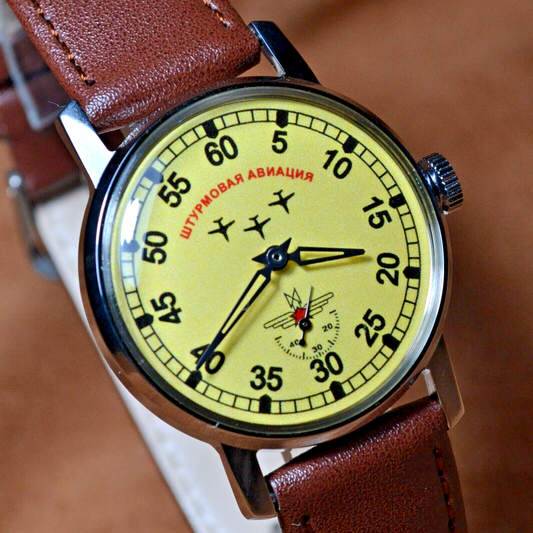 Soviet Vintage Watch Pobeda Attack Aviation Soviet Mechanical WristWatch USSR