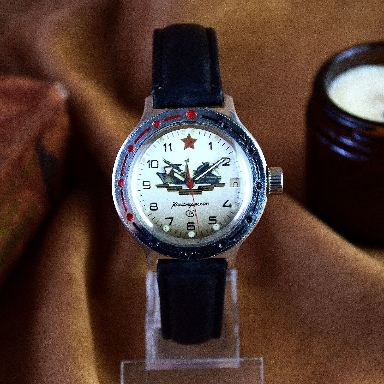 Soviet Automatic Wristwatch VOSTOK Amphibian-Komandirskie Diver Military Watch