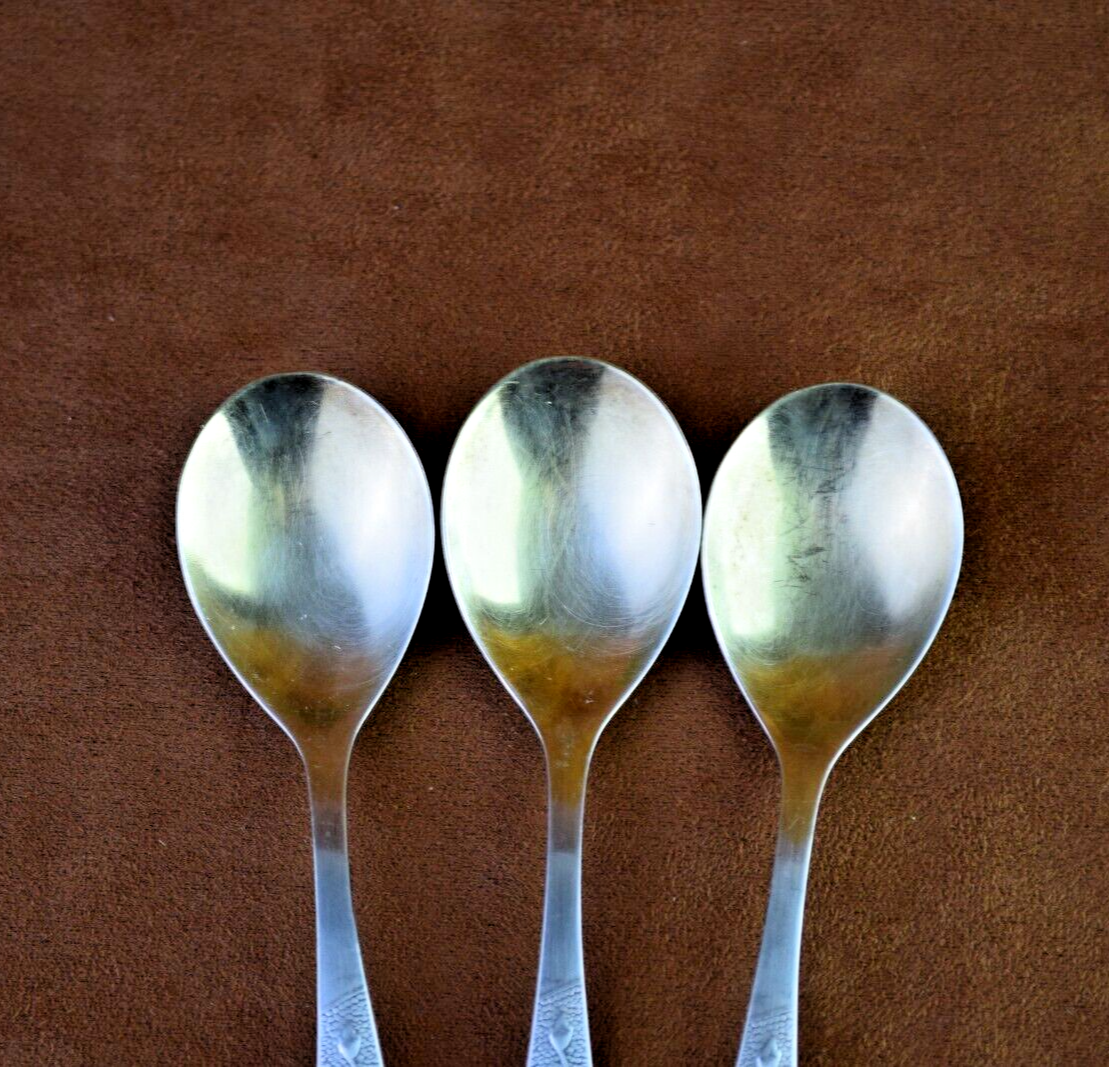 Vintage Soviet Set of 6 Tea Spoons Gold Plated Vintage Spoons Zish Vintage