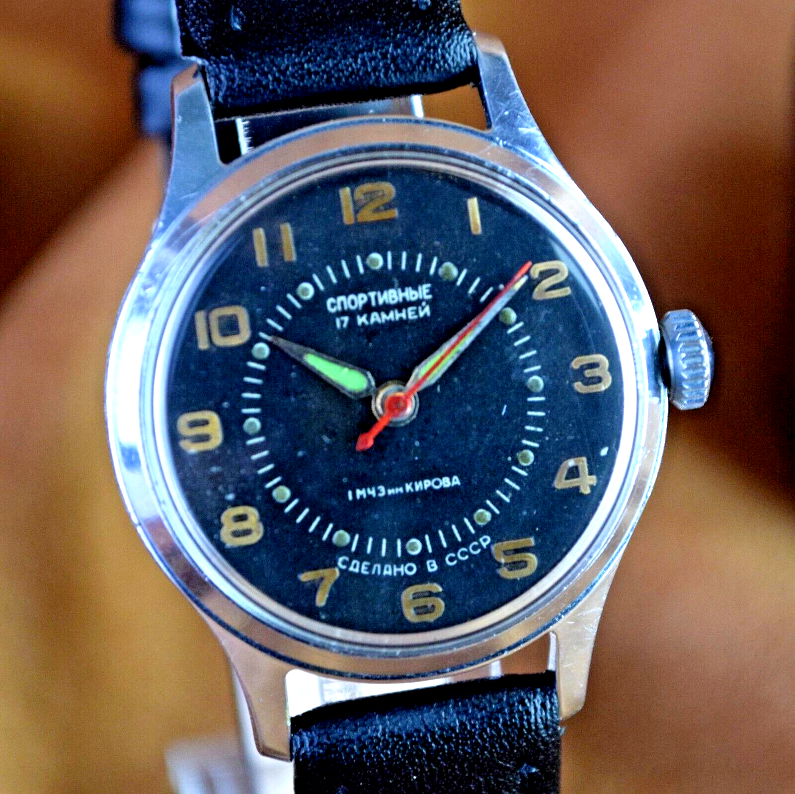 Soviet WristWatch Pobeda Sportivnyye Vintage Soviet Mechanical Sports Watch USSR