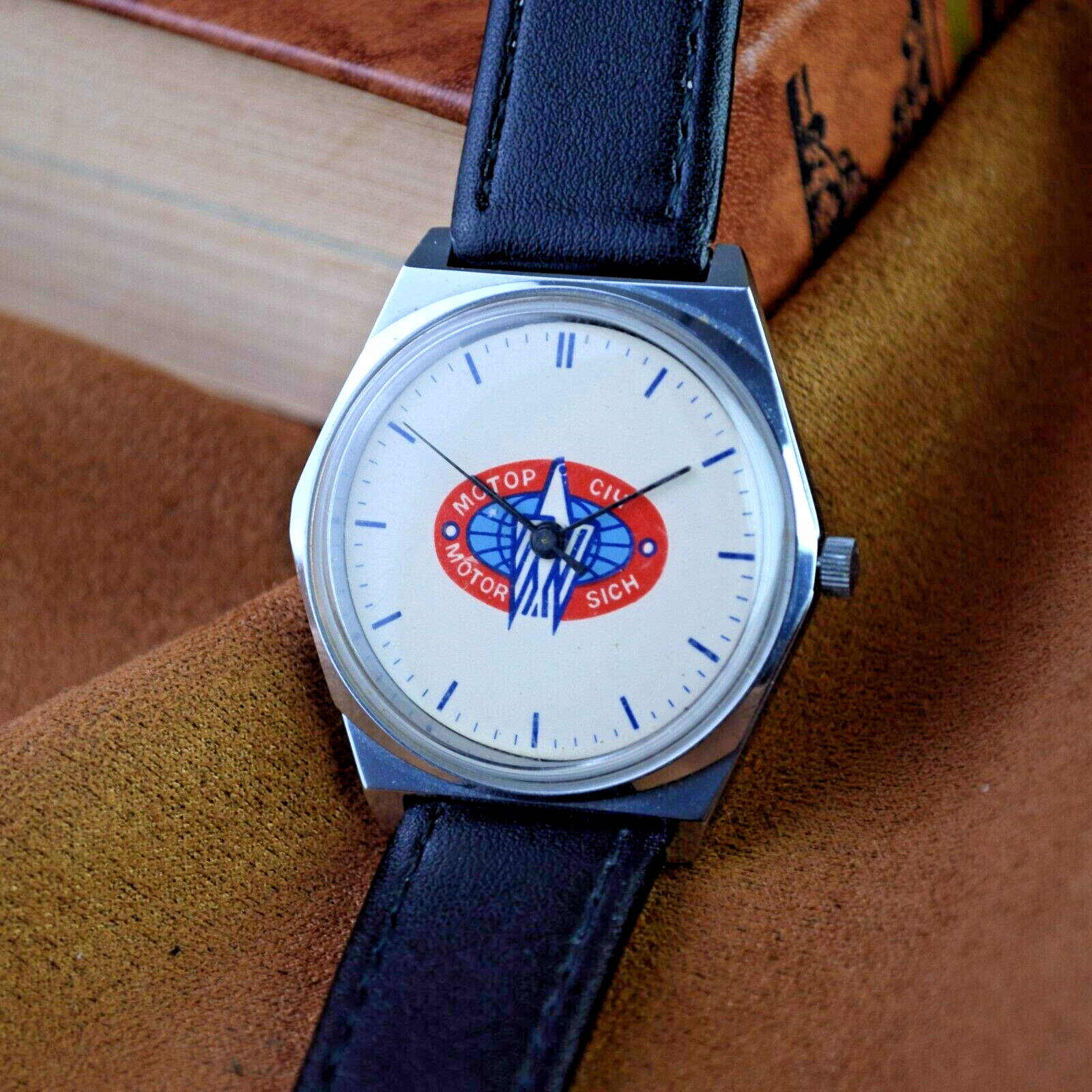 Vintage Watch Motor Sich Ukraine Vintage Slim Watch Soviet Mens Watch Quartz