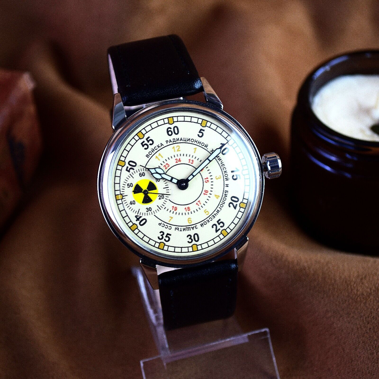Soviet Vintage Wristwatch Marriage Chemical Defense Forces Mens Watch 3602