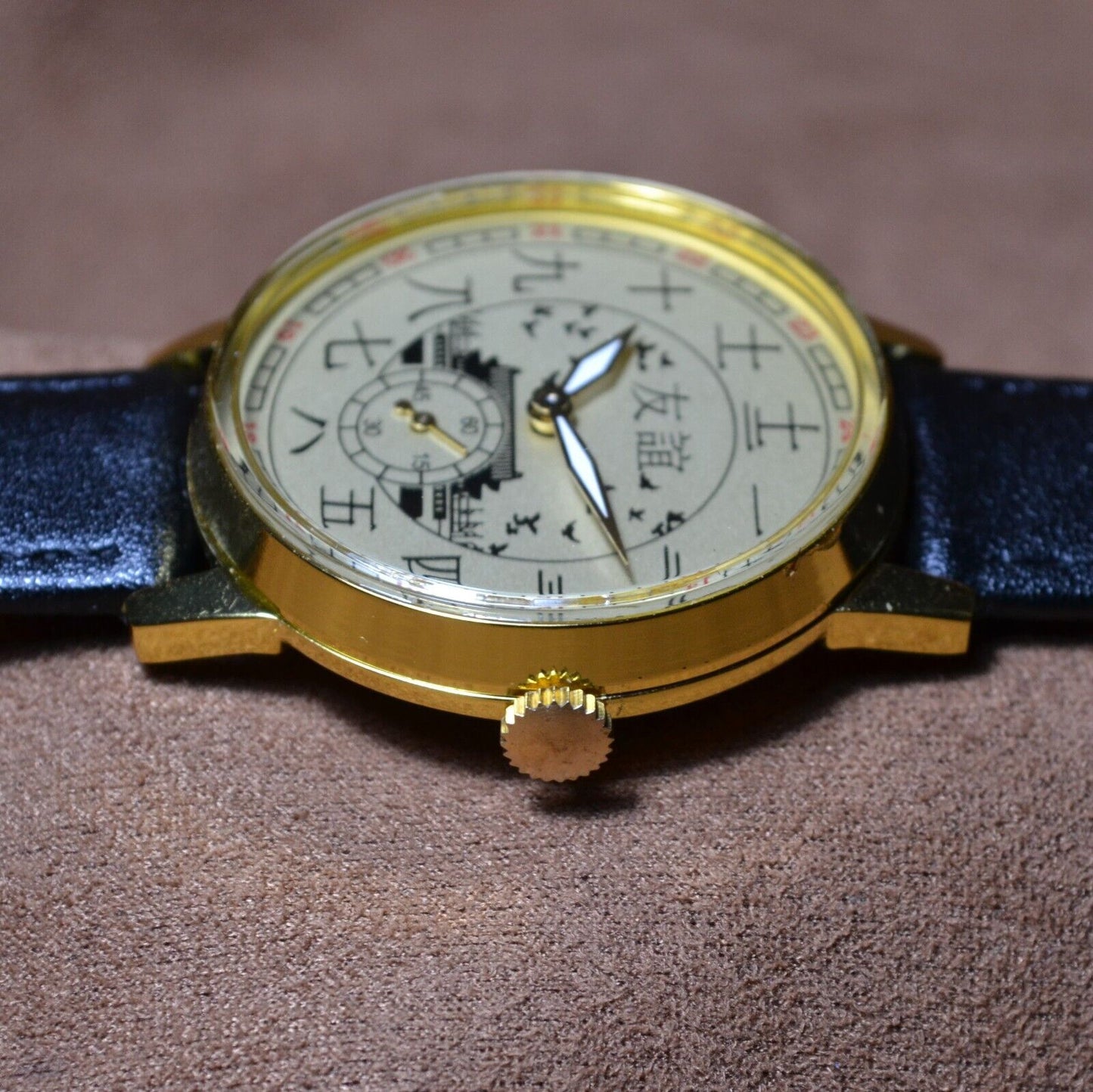 Soviet WristWatch Pobeda Chinese Character Vintage Soviet Mechanical Watch USSR