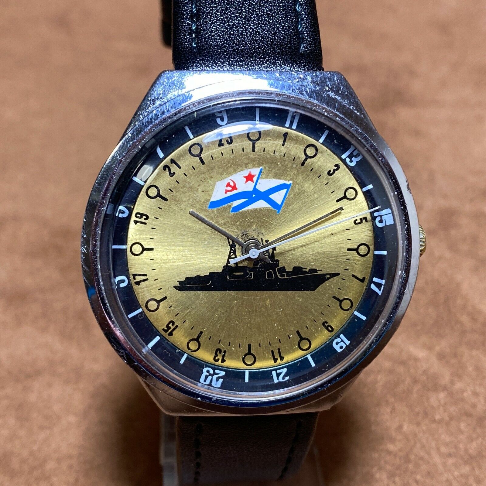 Soviet Watch RAKETA 24 Watch Vintage HOURS Antarctic POLAR NAVY 2623 H USSR Era