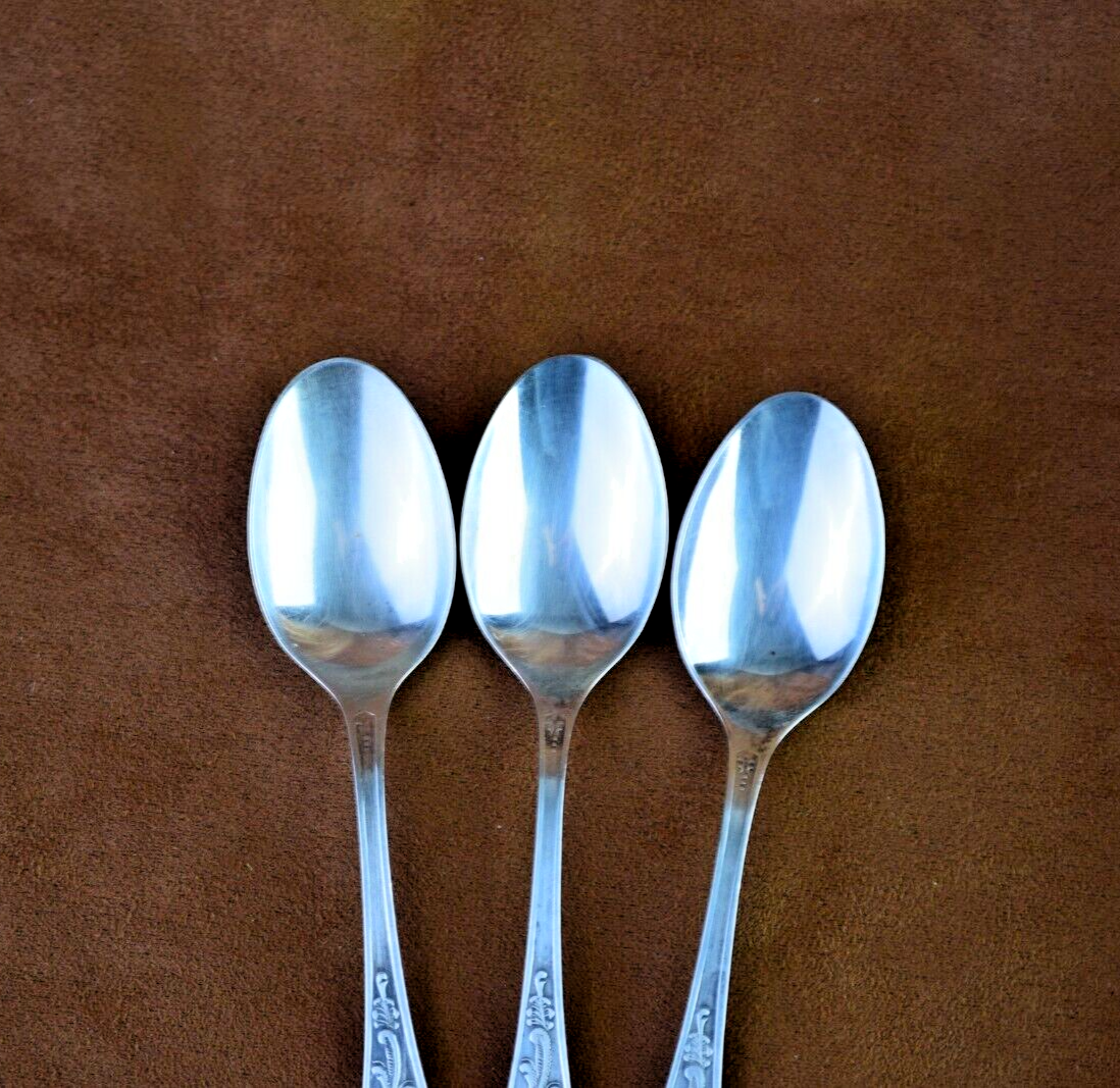 Vintage Soviet Set of 6 Tea Spoons Silver Plated Vintage Spoons Zish Vintage