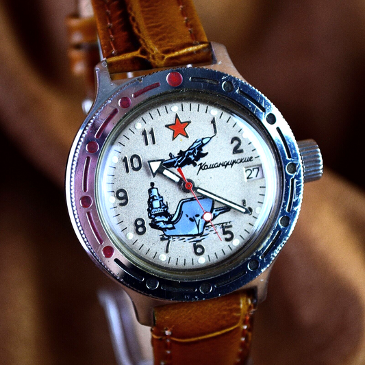 VINTAGE Automatic Wristwatch VOSTOK Amphibian-Komandirskie WATCH Soviet