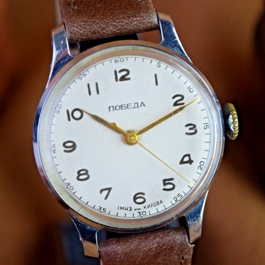 RARE WATCH Pobeda 56s Soviet Watch Mechanical Mens Wristwatch USSR Vintage Watch