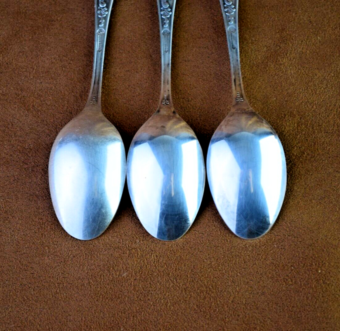 Vintage Soviet Set of 6 Tea Spoons Silver Plated Vintage Spoons Zish Vintage