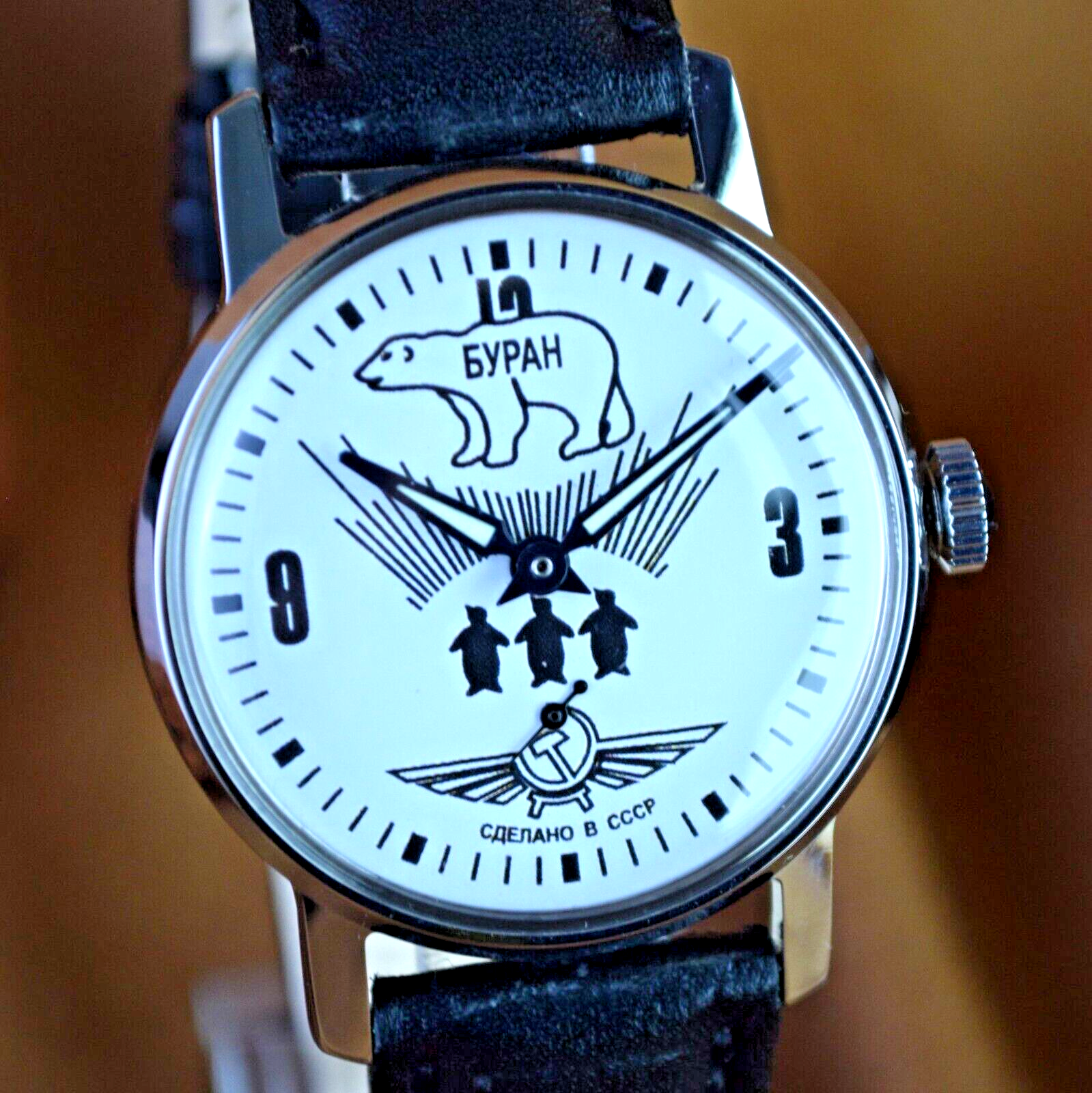 Vintage Soviet Wristwatch Pobeda Buran Men's Mechanical MILITARY Vintage Watch
