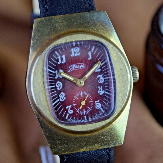 RARE WATCH Pobeda ZIM Soviet Watch Mechanical Mens Wristwatch USSR Vintage Watch