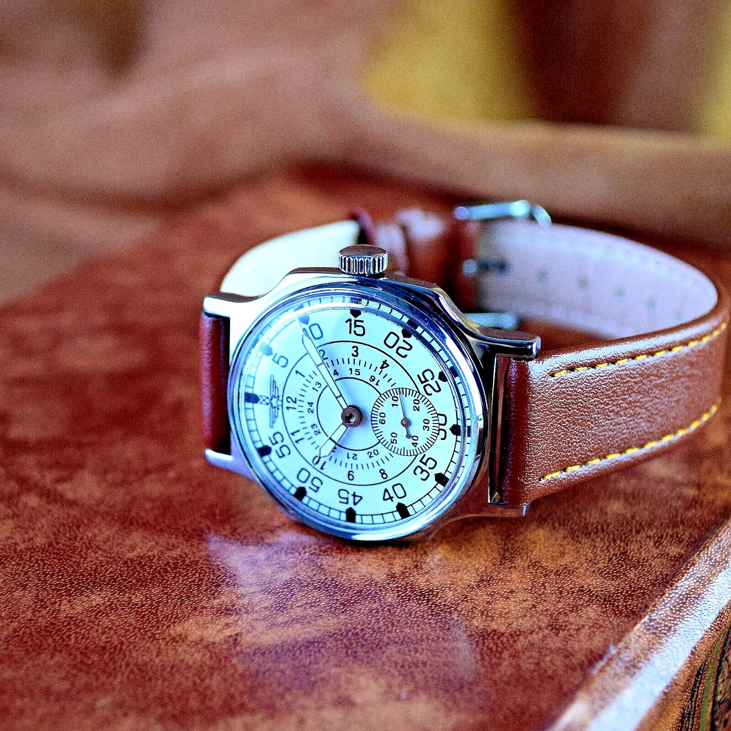 Soviet Vintage WristWatch Pobeda Aviator Vintage Mechanical Watch Pilot USSR ERA