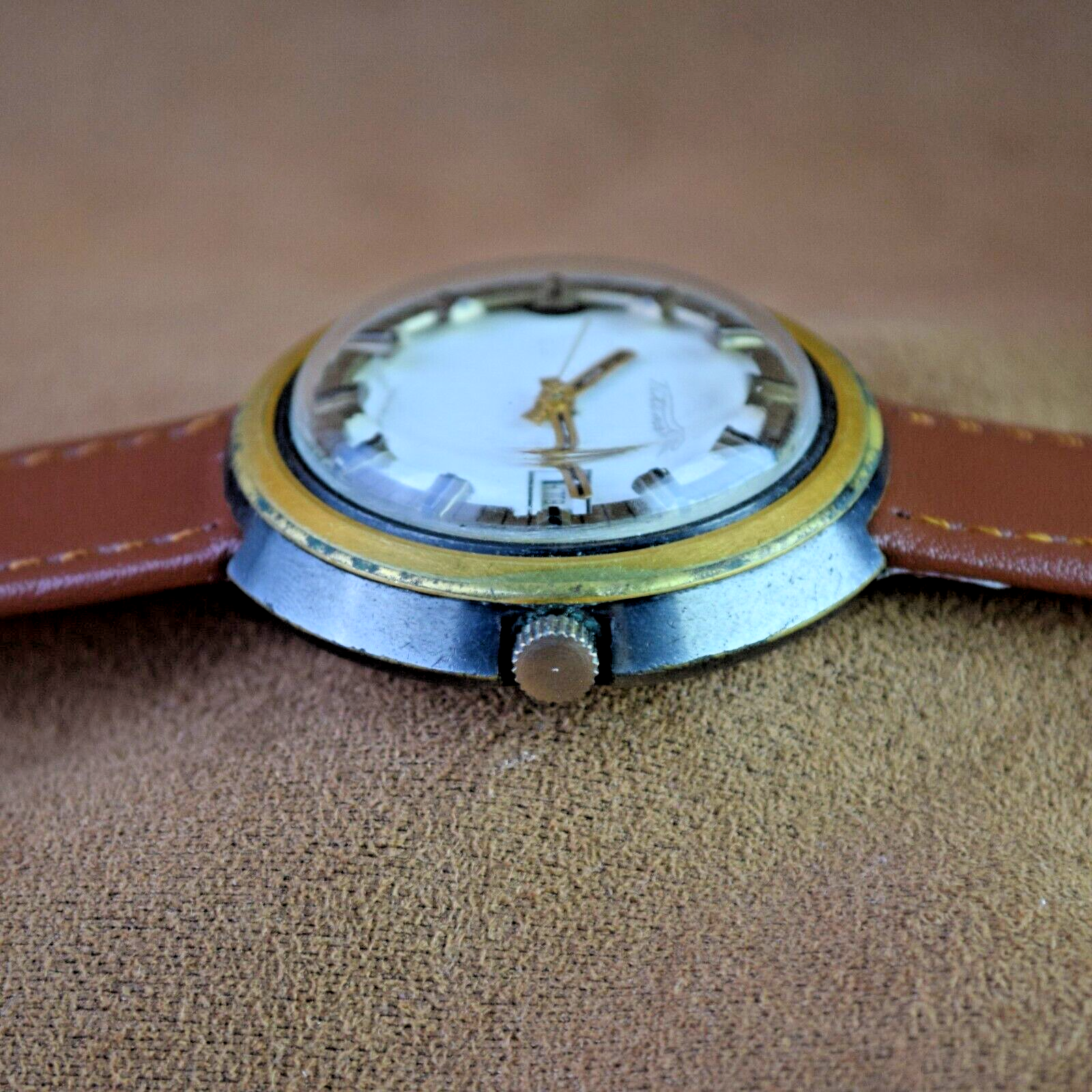 Soviet Vintage Watch Raketa Cheburashka Mechanical Mens Wristwatch UFO Original