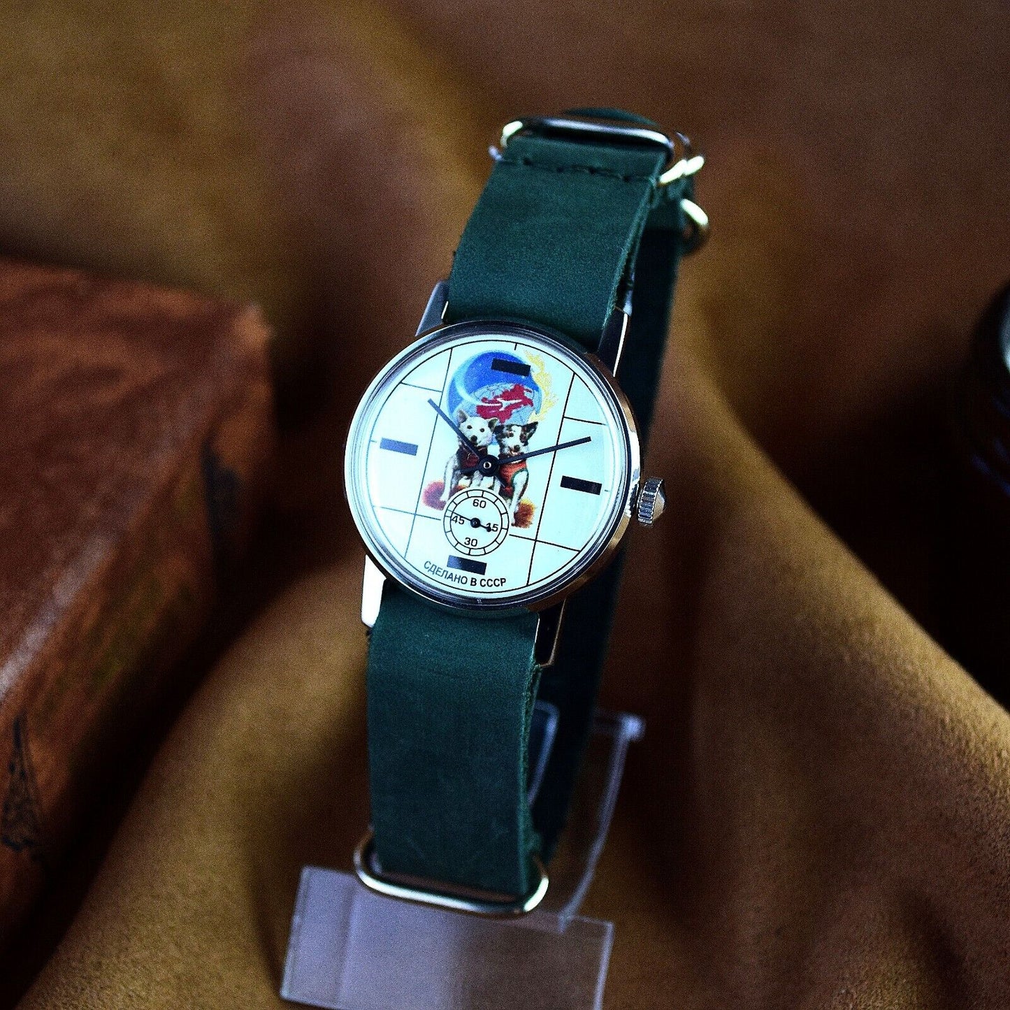 Vintage WristWatch Pobeda Space Program Yuri Gagarin Soviet Vintage Watch USSR