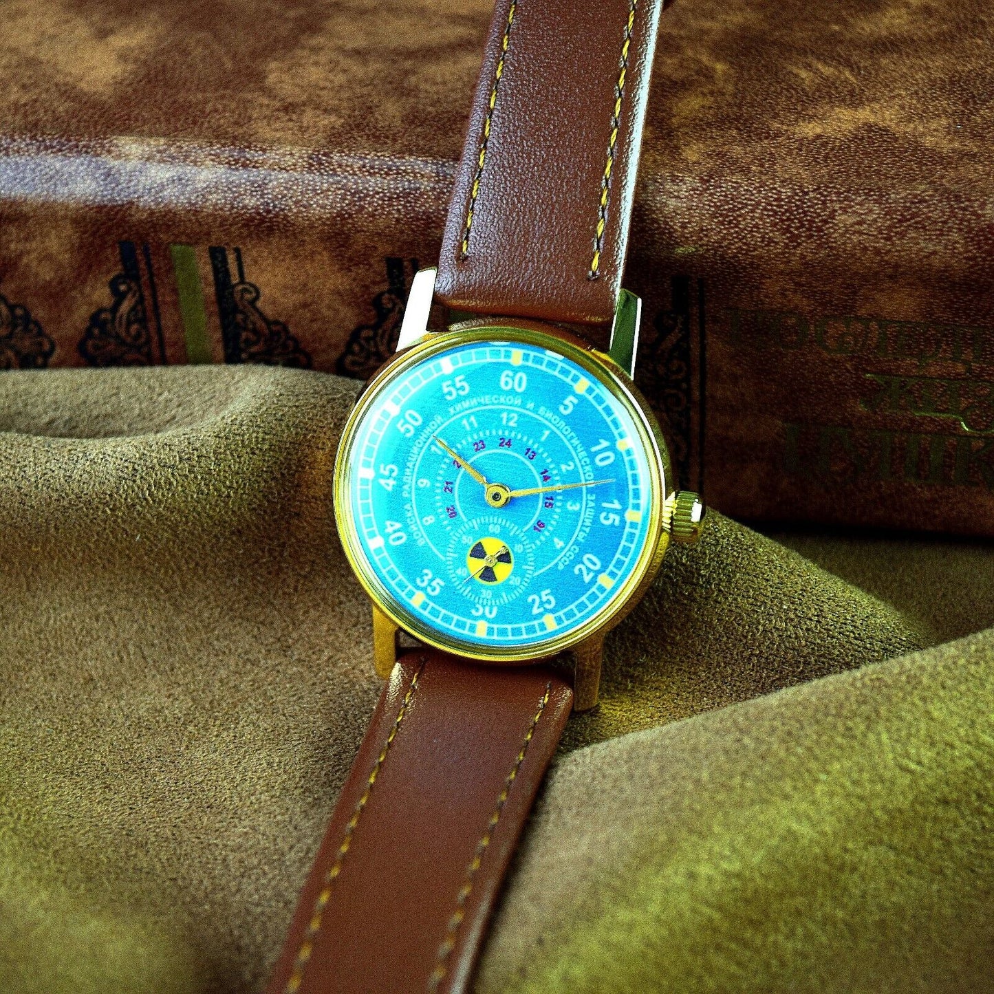 Vintage Watch Pobeda Pilot Vintage ZIM Aviator Mens Soviet Military Wristwatch