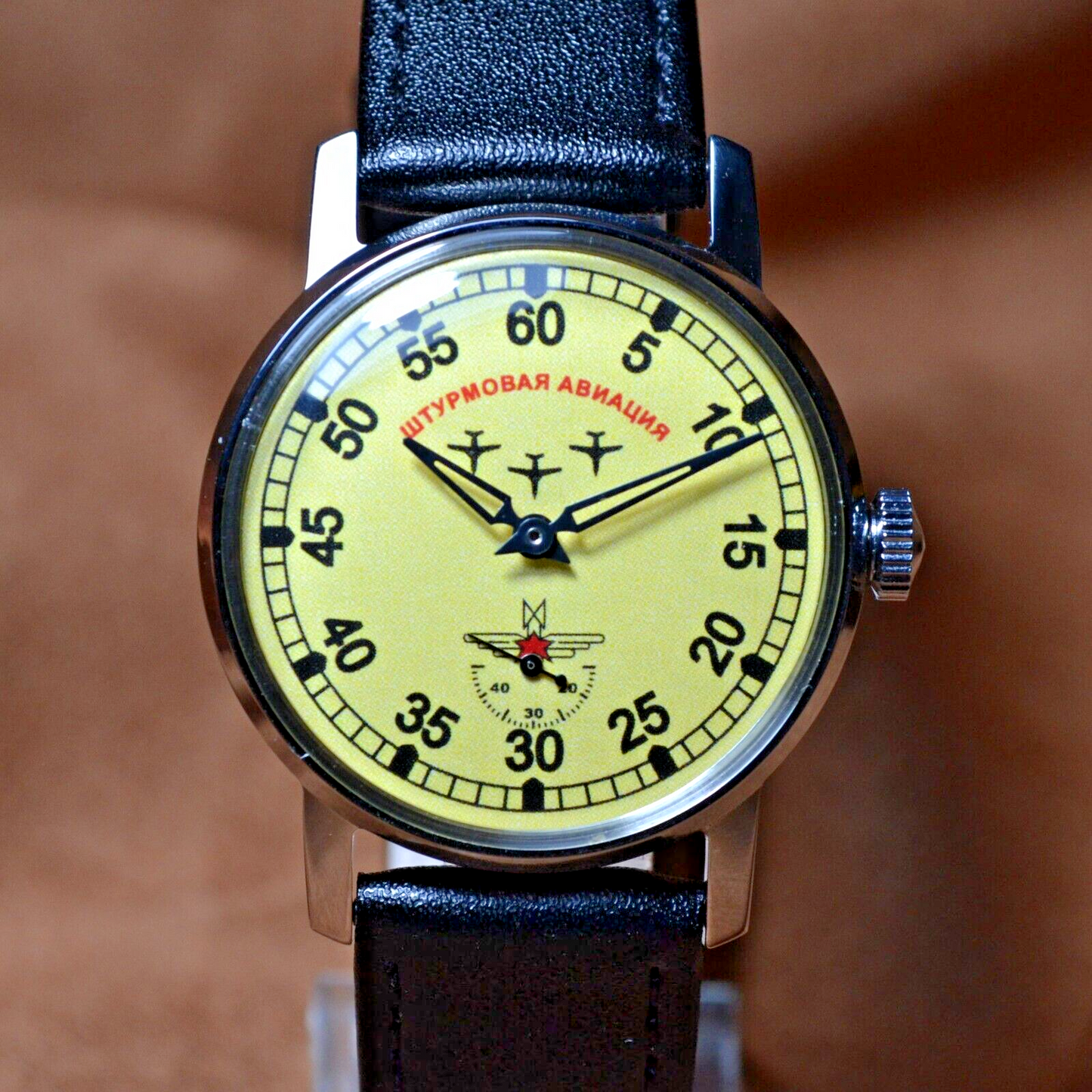 Soviet Vintage WristWatch Pobeda Attack Aviation Soviet Mechanical Watch USSR