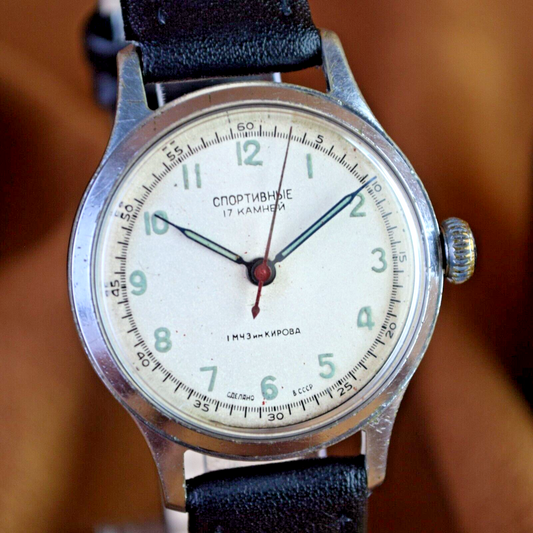 Soviet WristWatch Pobeda Sportivnyye Vintage Soviet Mechanical Sports Watch USSR
