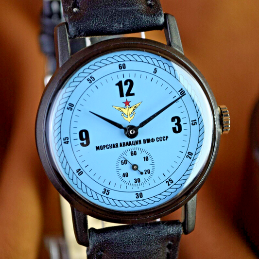 Soviet Watch Pobeda Naval Aviation ZIM Mens Mechanical MILITARY Wristwatch USSR