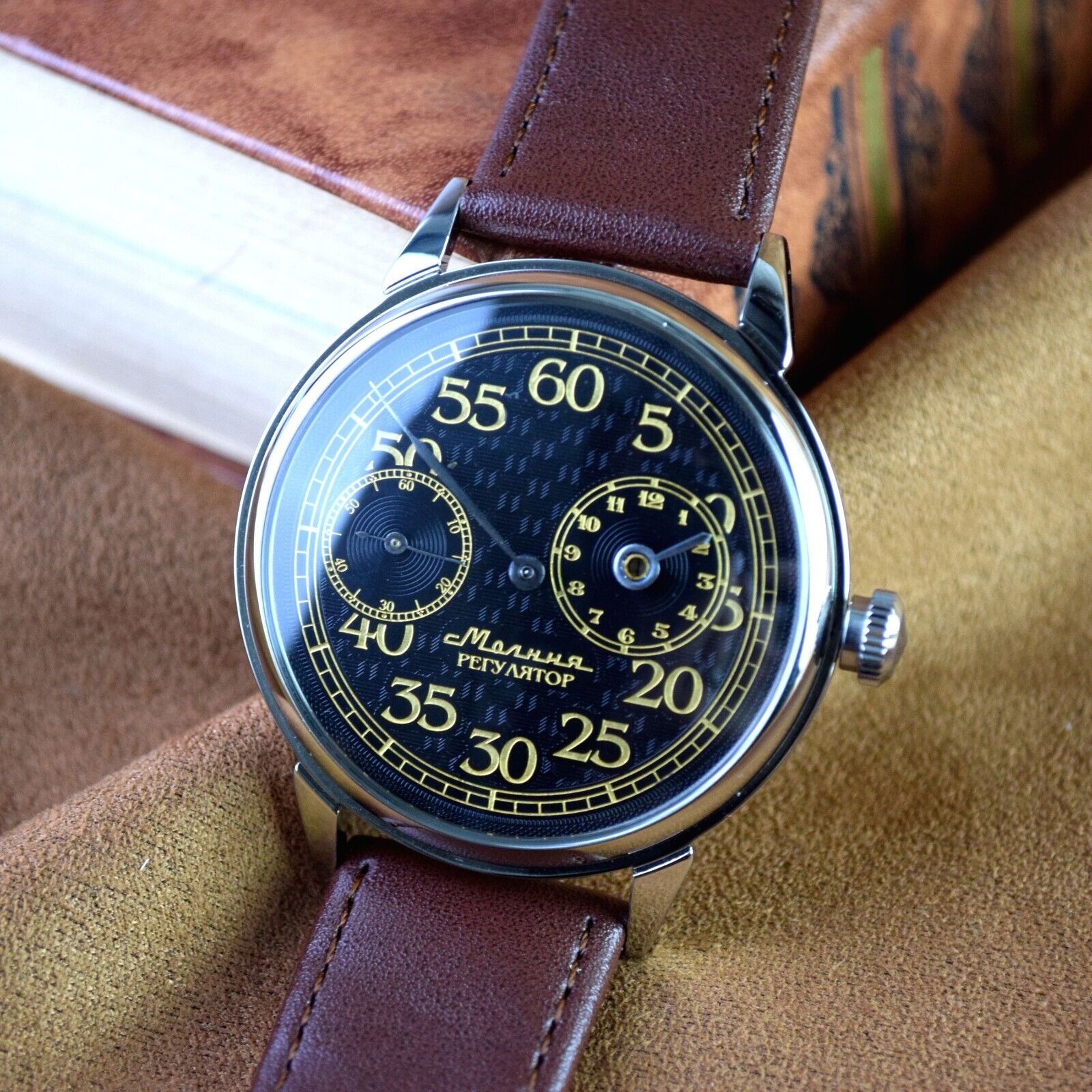 Vintage Wristwatch REGULATEUR USSR MARRIAGE Dress Men's Soviet Movement