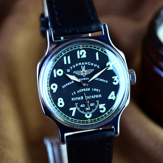 Soviet WristWatch Sturmanskie Vintage Pobeda Mechanical Watch Yuri Gagarin USSR