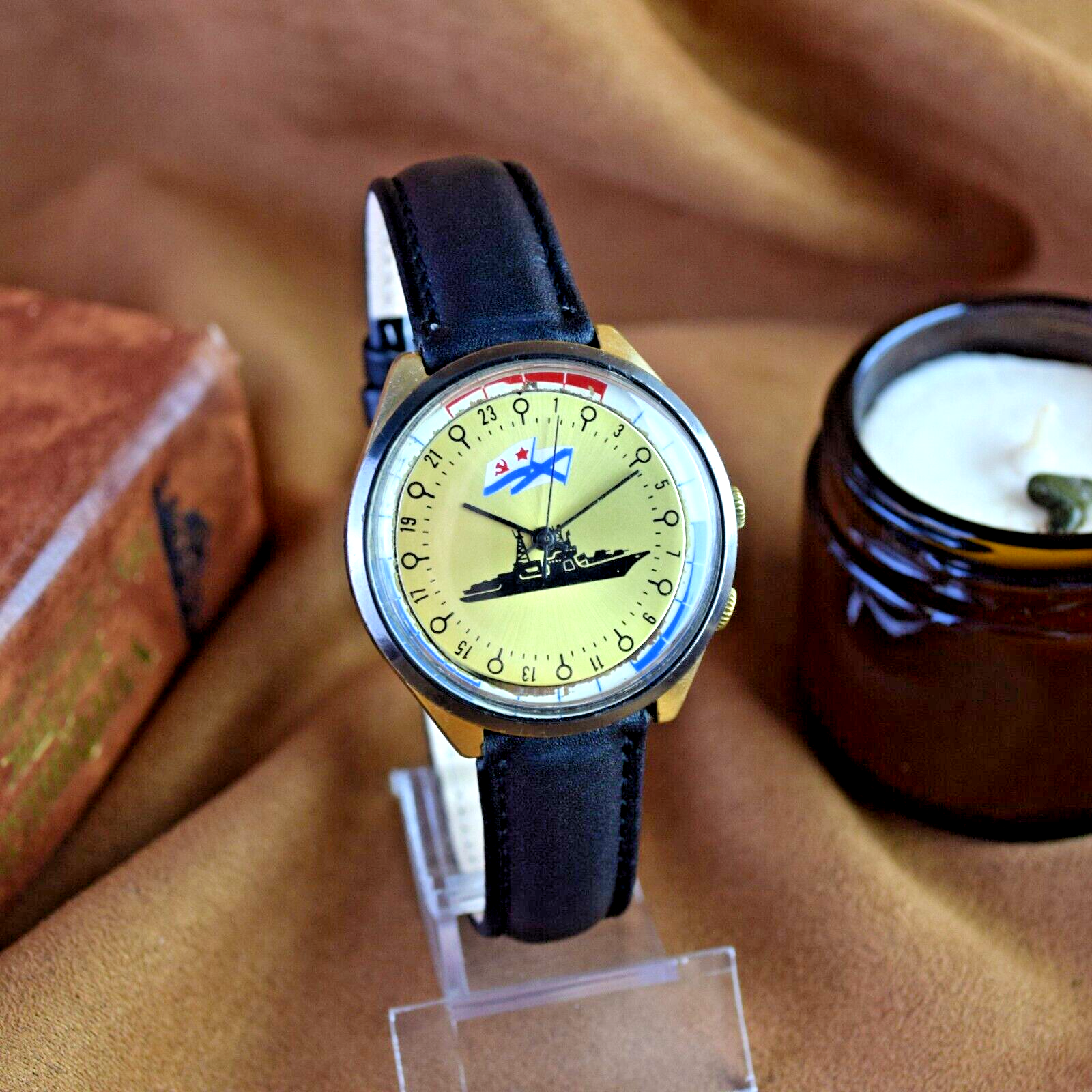 Soviet Watch RAKETA 24 HOURS Antarctic POLAR NAVY 2623 H USSR Watch Vintage 