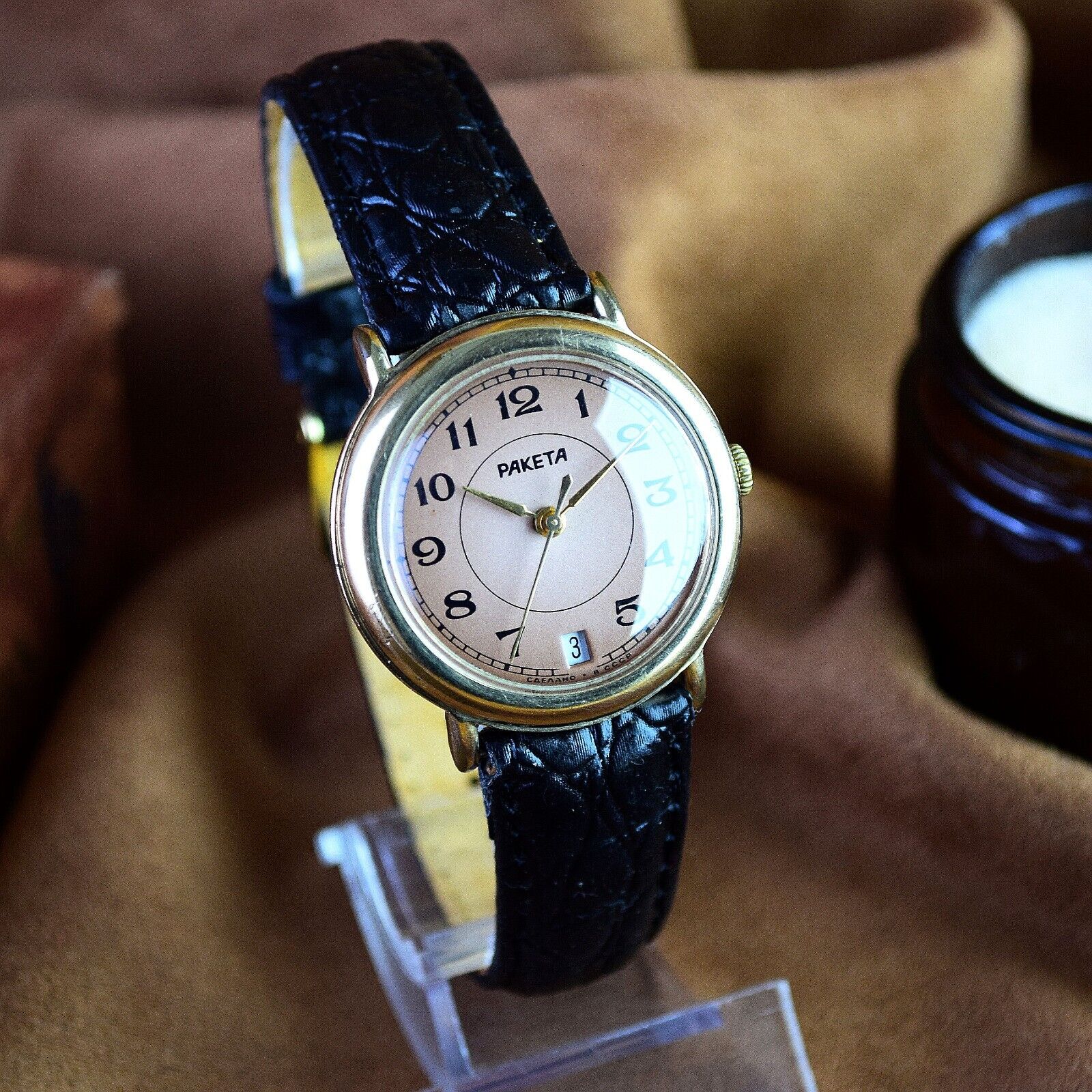 Vintage Watch Raketa Classic Mens Watch Mechanical 2614H Watch USSR