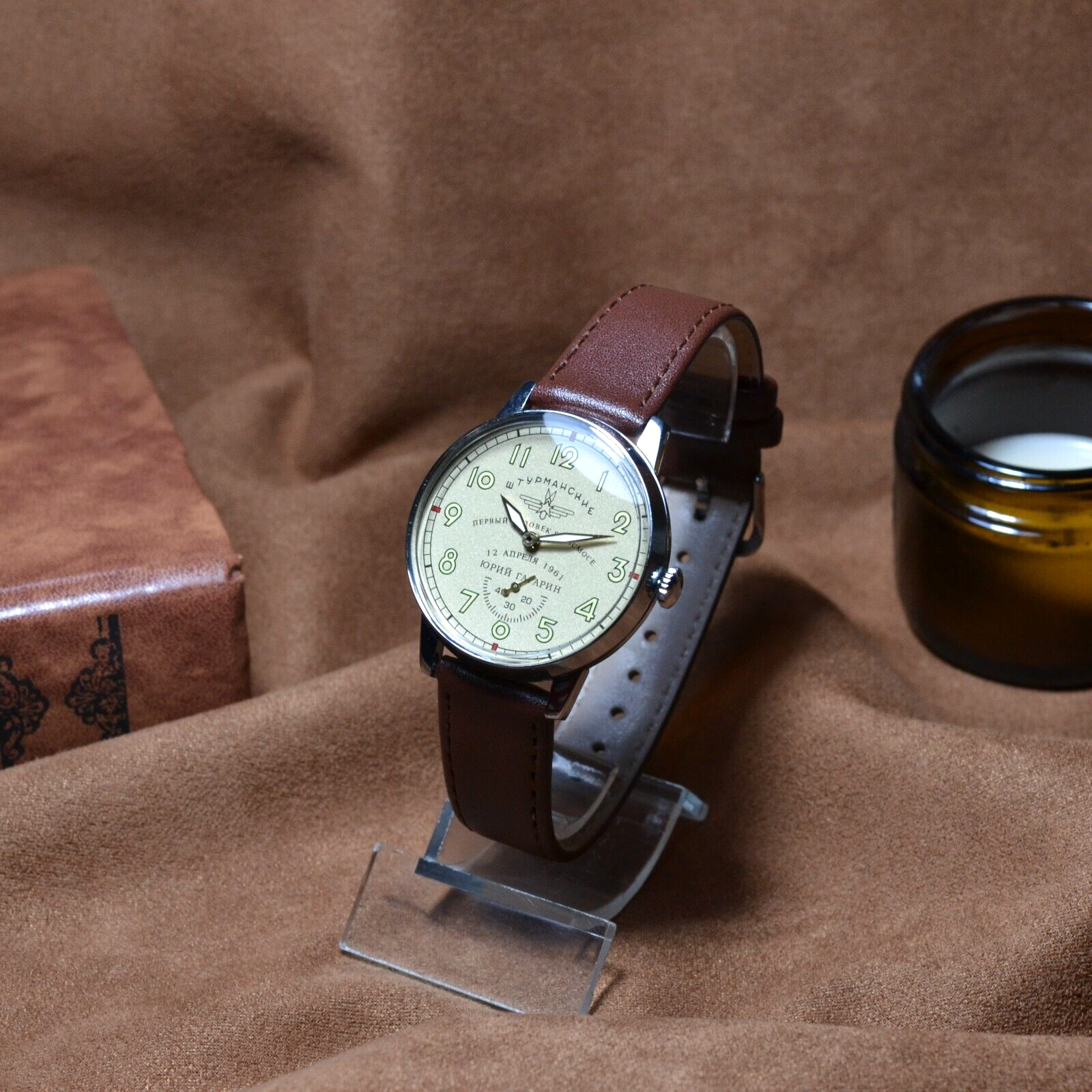 WristWatch Sturmanskie Vintage Pobeda Soviet Mechanical Watch Yuri Gagarin USSR