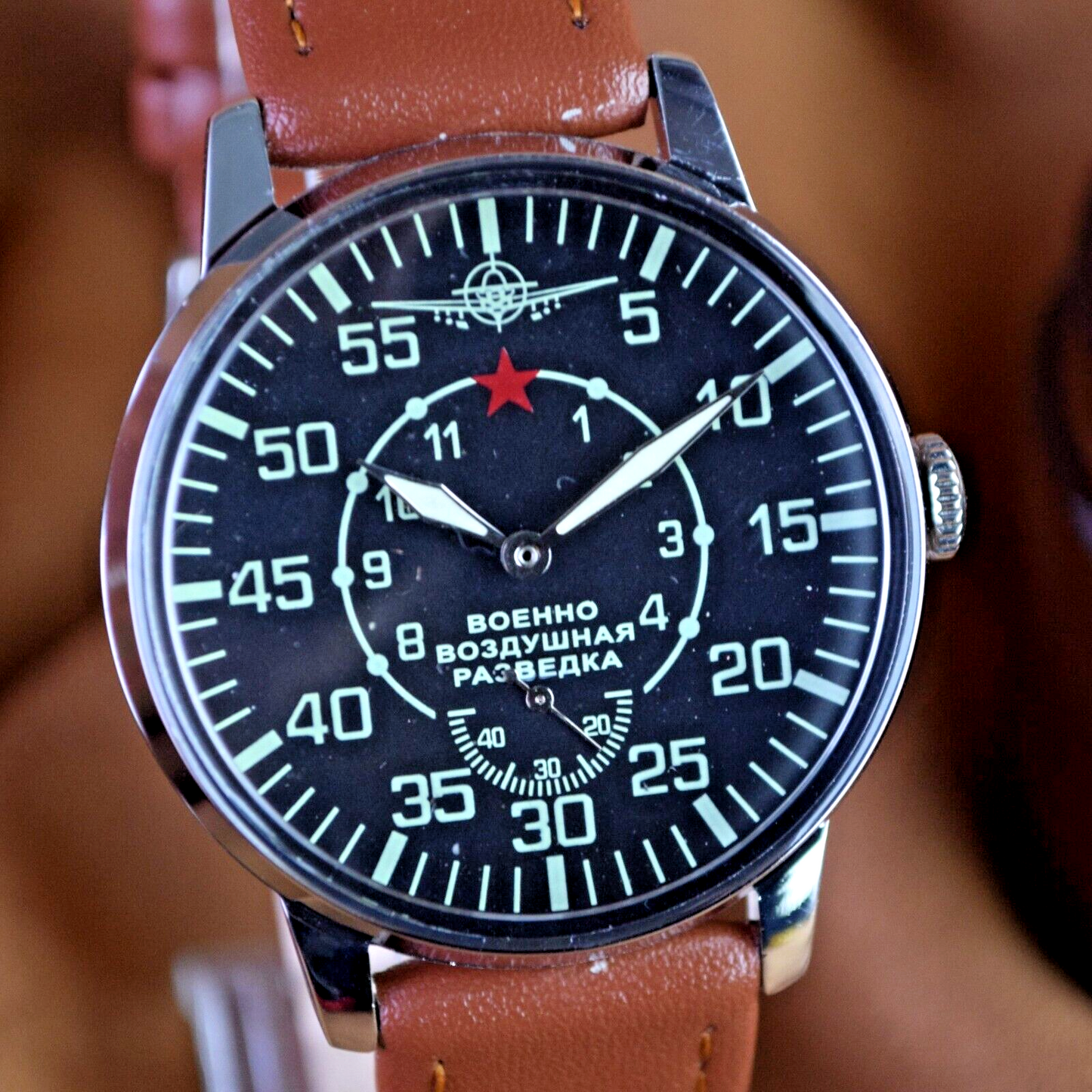 Soviet Watch Pobeda Military Air Intelligence Vintage Pobeda Mechanical Watch