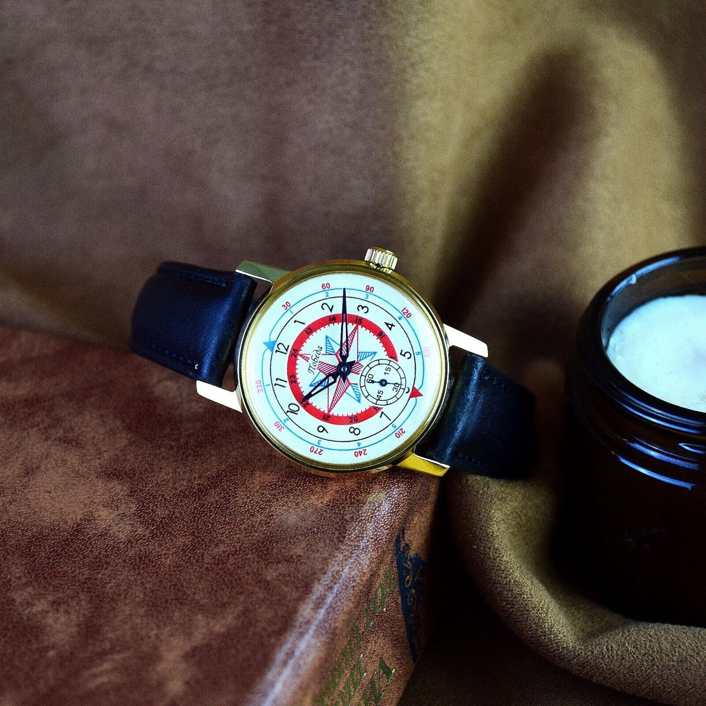 Soviet Watch Pobeda Rose of Winds ZIM Men's Mechanical MILITARY Wrist watch USSR