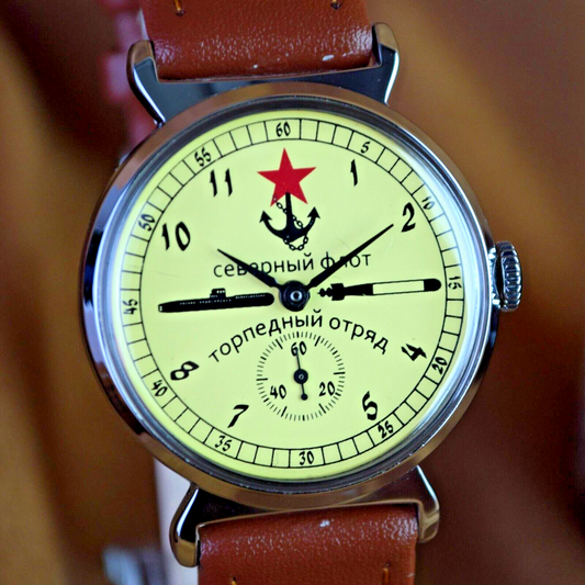 Pobeda Northern Fleet ZIM Men's Mechanical MILITARY Wrist watch Soviet USSR