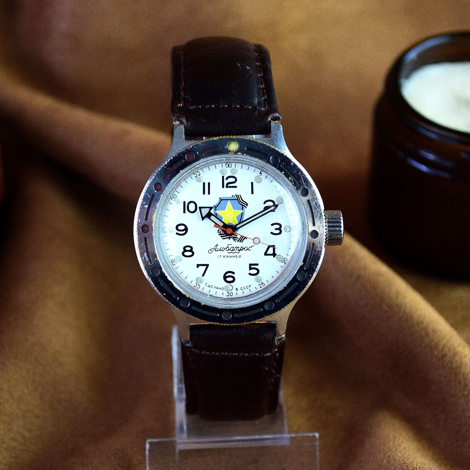 SOVIET WRISTWATCH AMPHIBIAN Albatross VOSTOK Mens Vintage Wristwatch