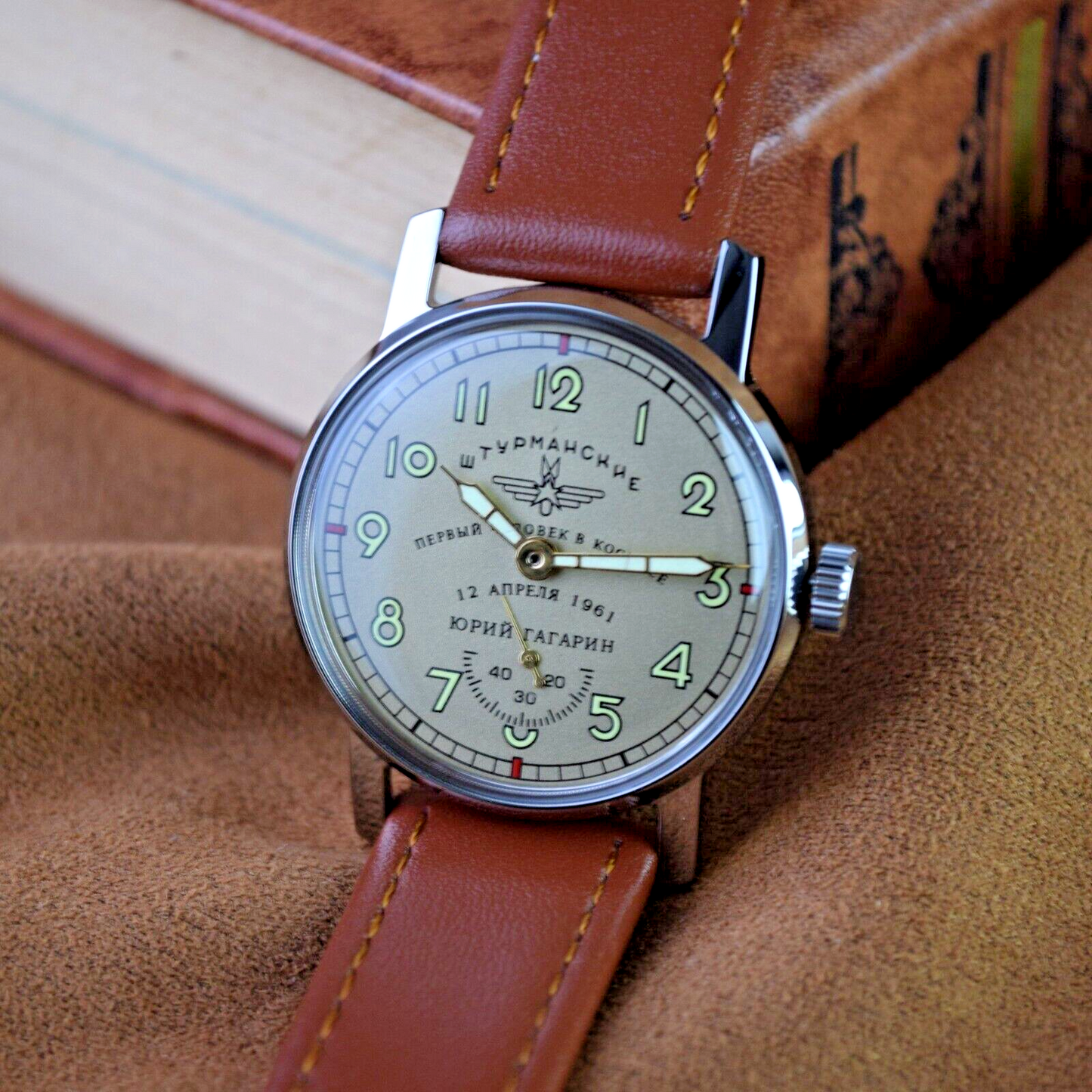 Soviet Watch Pobeda Sturmanskie Yuri Gagarin Vintage Soviet Men Mechanical Watch