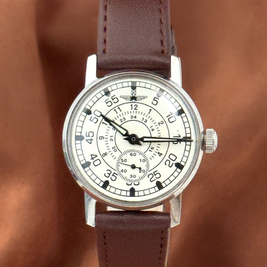 MILITARY Soviet Wristwatch Pobeda Pilot Wings ZIM Men's Mechanical Vintage USSR