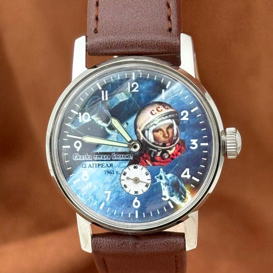 Soviet WristWatch Pobeda Space Program Yuri Gagarin Soviet Vintage Watch USSR