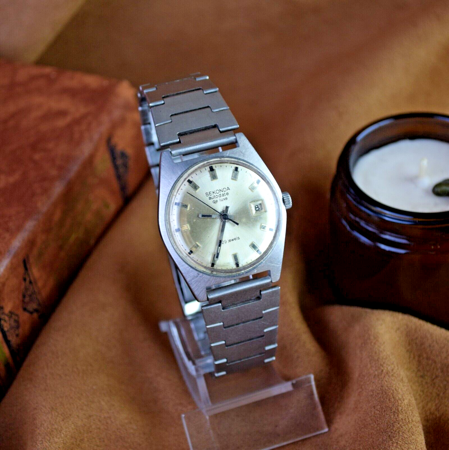 Soviet Automatic Watch Sekonda Poljot 23 Jewels 2627H USSR Vintage Mens Watch - Vintagecoua