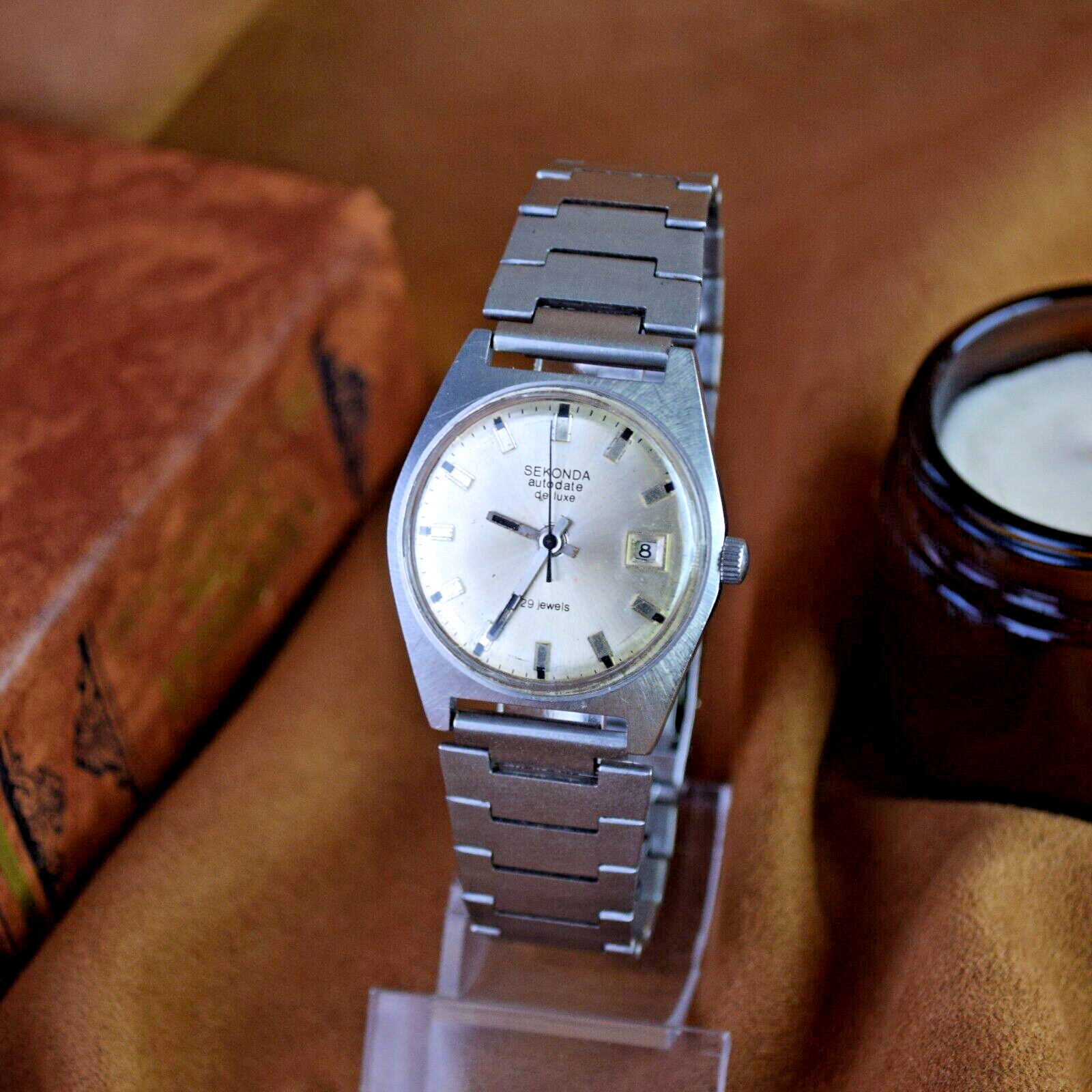 Soviet Automatic Watch Sekonda Poljot 23 Jewels 2627H USSR Vintage Mens Watch - Vintagecoua