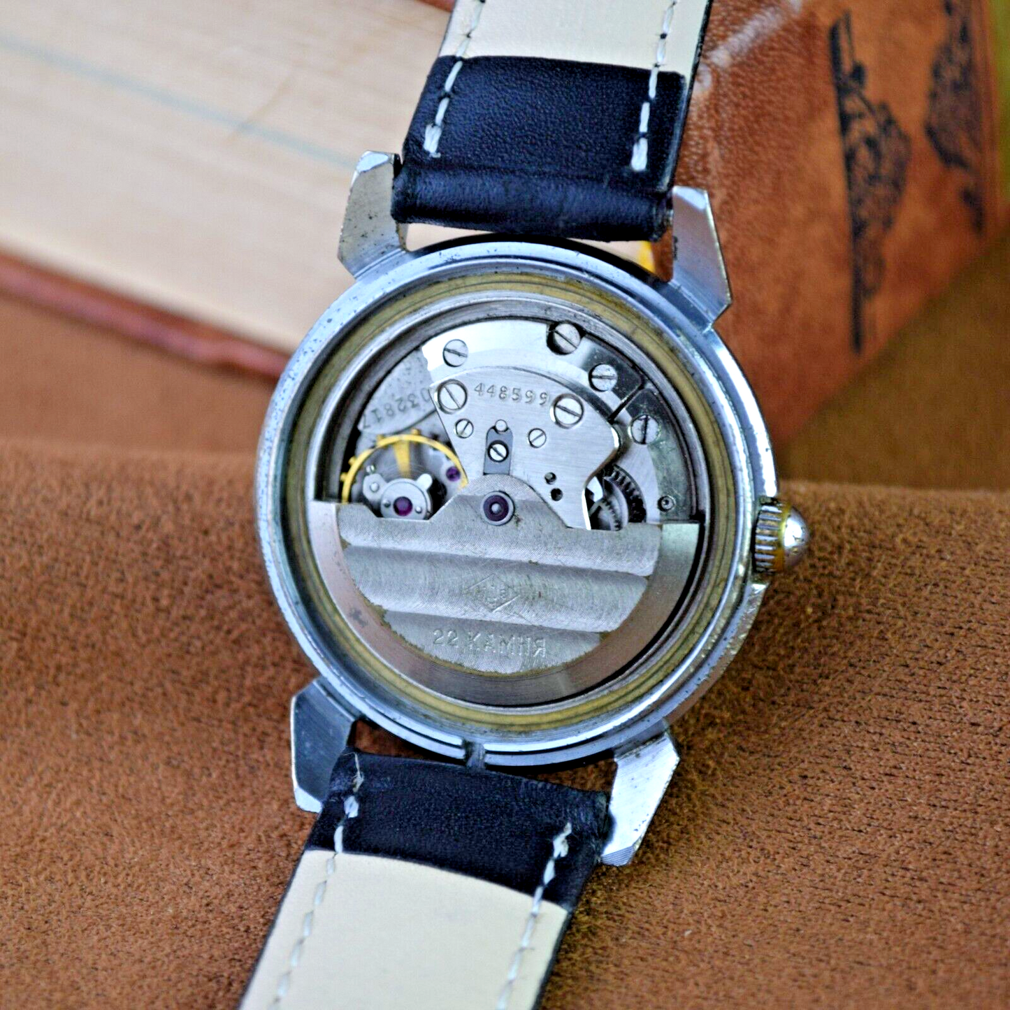 Soviet Automatic Watch Rodina Poljot 22 Jewels 1MChZ 1950s USSR Kirovskie Watch - Vintagecoua
